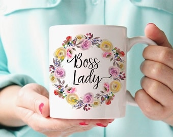 Boss Lady Mug, Boss Quote Mug, Funny Gift For Her