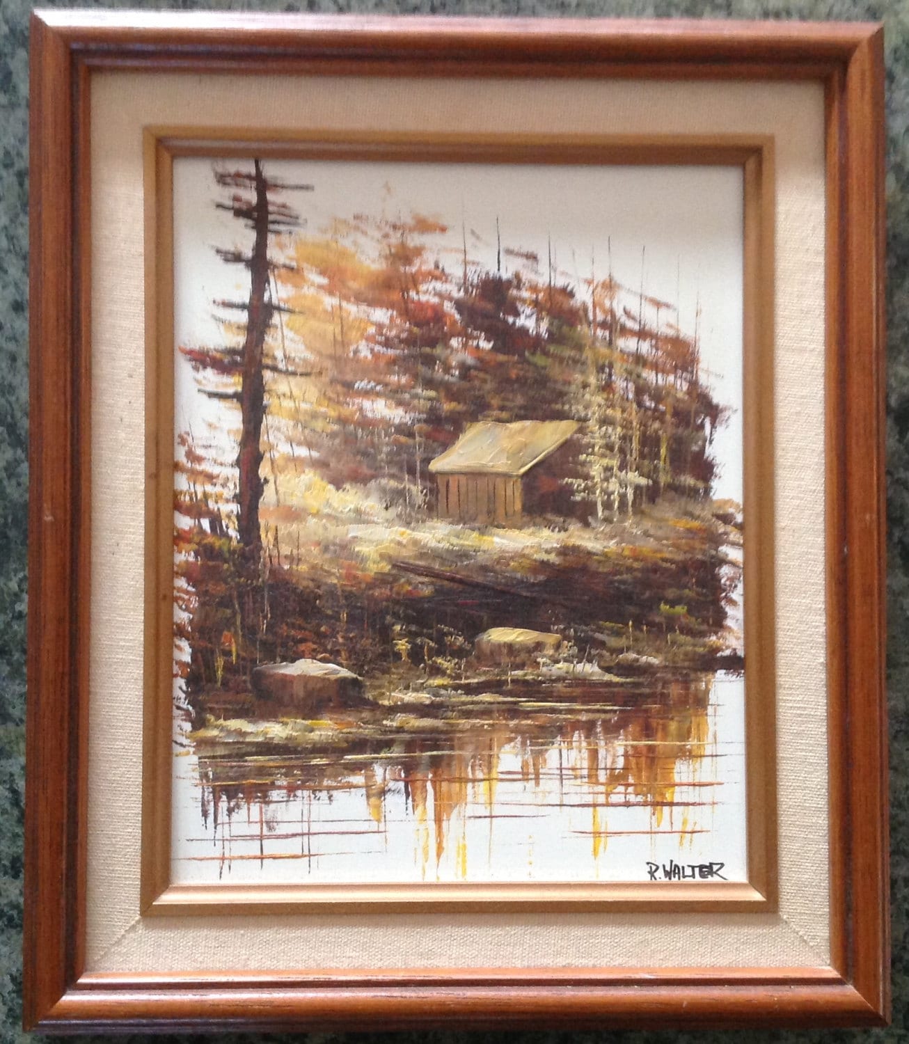 Oil Painting R Walter Canadian Impressionist Artist Vintage