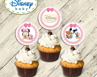 Disney Baby toppers, toppers disdey baby, baby disney toppers, toppers baby disney,Toppers minnie baby,Minnie baby toppers,toppers birthday