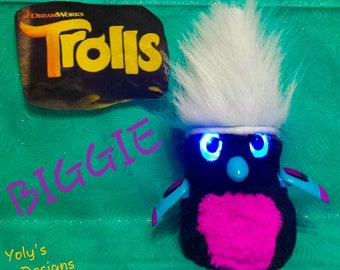 For HATCHIMALS GLITTER Hatching Toy Egg Handmade Clothes Dress Clothing Outfit Trolls BIGGIE White.