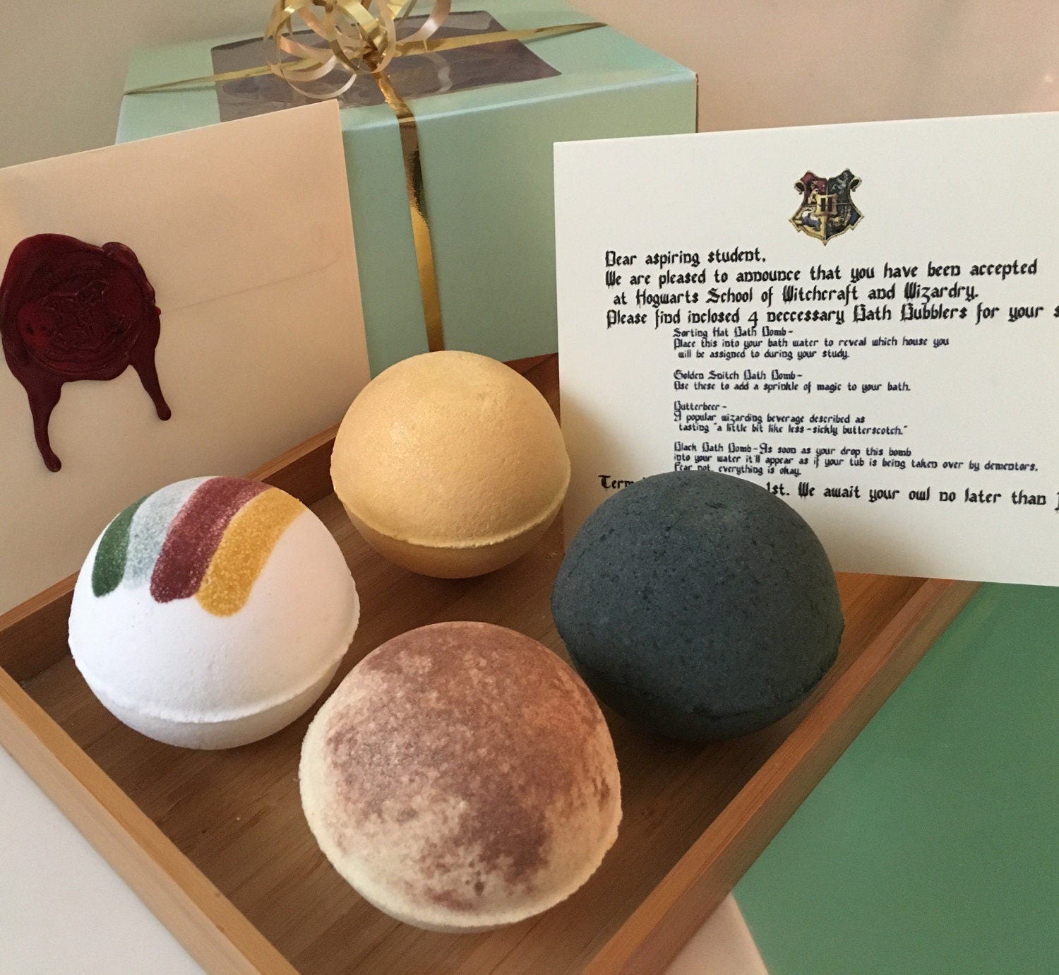 Harry Potter Bath Bomb Gift Set by BombsAwayBeautyCo on Etsy