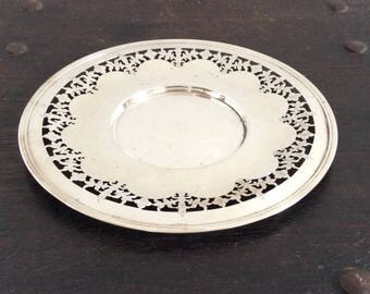 Antique Sterling Silver tray / Serving Dish / Cold Meat Platter / Charcuterie / 925