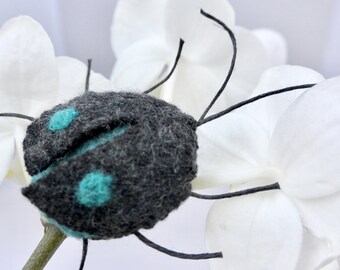 Felted Wool Organic Catnip Bug Cat Toy