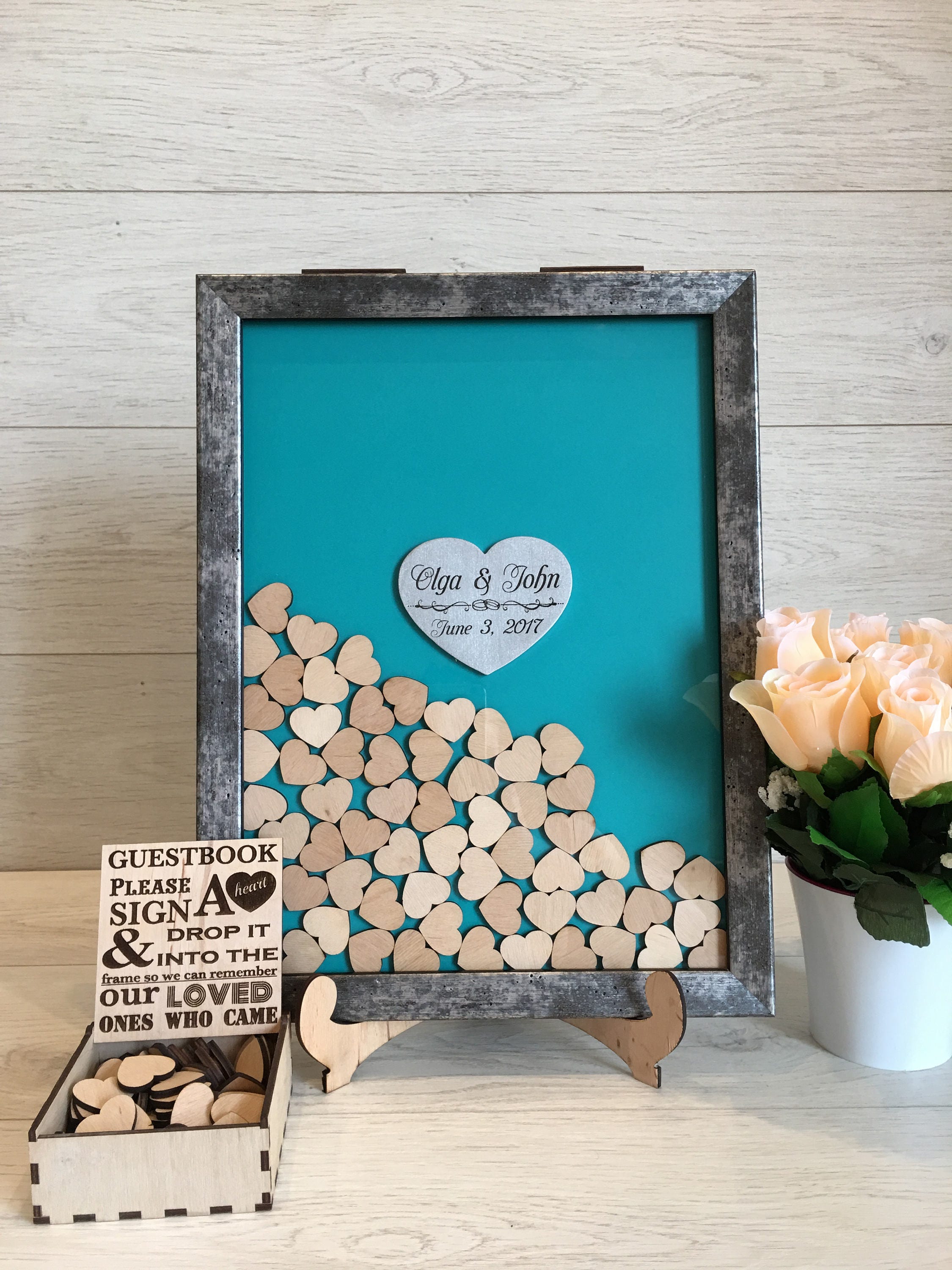 Wedding Guest Book Alternative Drop Box Wedding Box Wishes