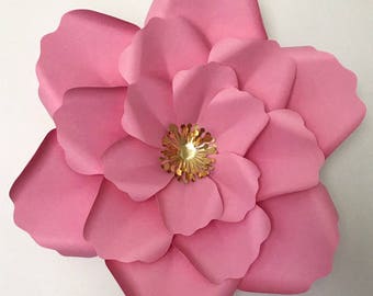 SVG Paper Flower Template, Digital Version, Including The Base - "The Tooth Fairy" Cricut and Silhouette Ready