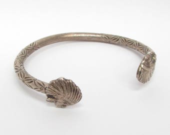 Unique 925 Sterling Silver Vintage Native Chief Carved Cuff Bracelet - B023 (!!!OFFERS ACCEPTED!!!)
