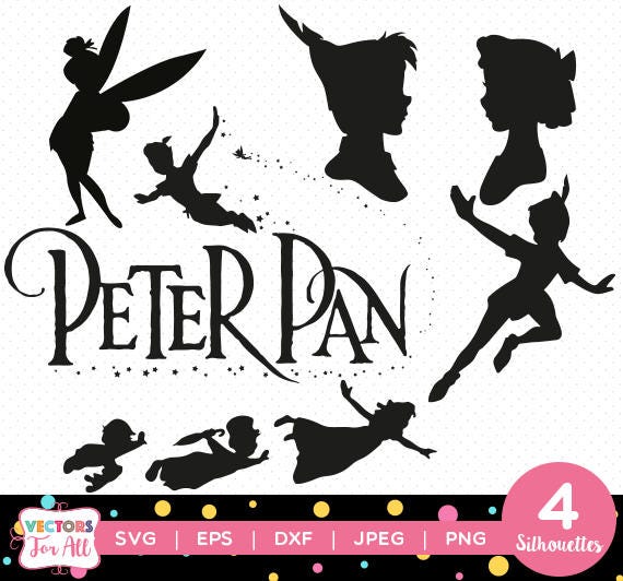 Download Disney Peter Pan Friends Silhouettes pack Disney Peter Pan