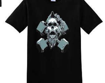 Black Beard Fitness T-shirt, Black, Large