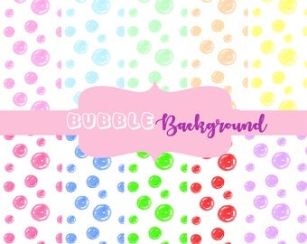 Bubble digital paper, bubble clipart, bubble printable paper, bubble download, bubble background, bubble backdrop, digital bubble