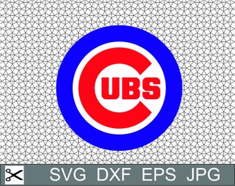 Chicago Cubs Logo SVG Eps Dxf Jpeg Vector Digital Download Cut File Silhouette Studio Cameo Cricut Design Decal Vinyl Stencil Template