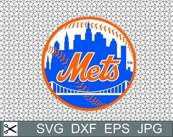 New York Mets Logo SVG Eps Dxf Jpeg Format Vector Design Digital Download File Silhouette Studio Cameo Cricut Design Cutting Machines