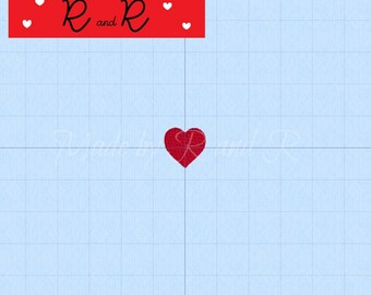 Tiny Heart Embroidery Design 1/2" by 1/2" | **Digital Download Only** | Embroidery Design | Heart Embroidery | Tiny Heart Embroidery Design