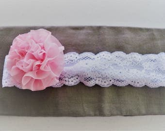 Lace Flower Stretch Headband
