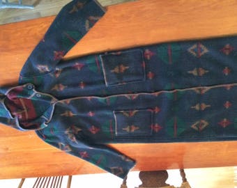 Woolrich new-vintage blanket coat full-length hooded made in USA