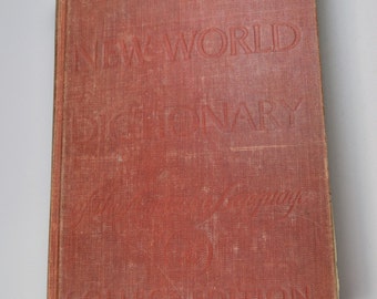 Vintage 1960 Webster's New World Dictionary - for mixed media, art prints, scrapbooking
