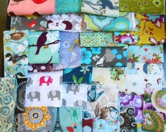 SUPER Great PRICE Designer Fabric scraps and Salvages - all sizes - Perfect for Quilters/Patchwork/Crafters