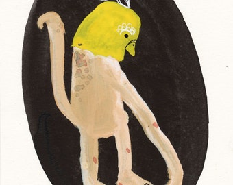 Long Arm / Gouache Original / gouache painting