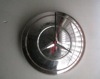 Vintage Mercedes Hubcap Clock no.2466