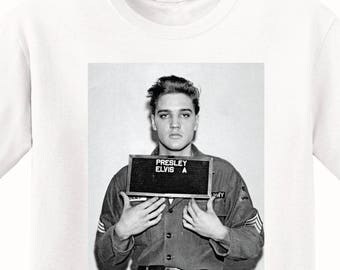 elvis presley mugshot shirt