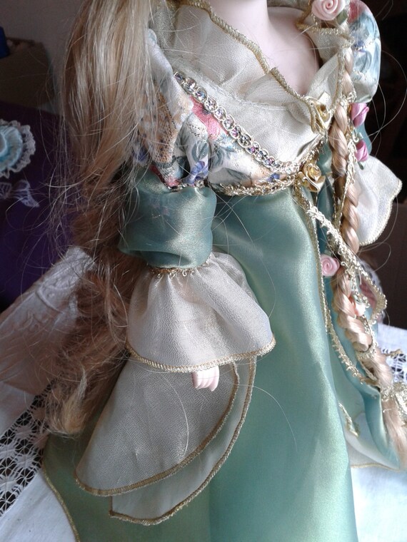 porcelain rapunzel doll