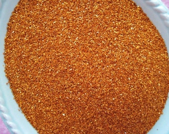 German Glass Glitter - Pumpkin Orange - 1 ounce