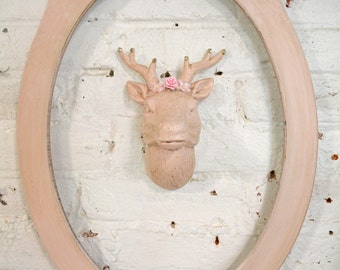 Painted Cottage Chic Shabby Farmhouse Faux Taxidermy