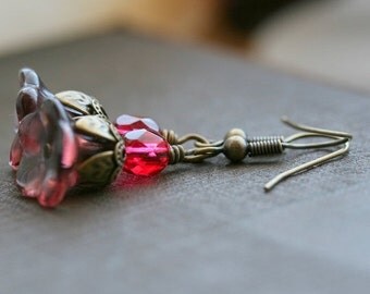 Poppy earrings | Etsy