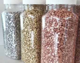 8oz Edible sequins, edible confetti, cupcake sprinkles, cake decoration, cupcake decoration