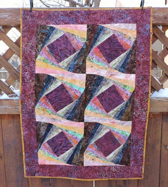Twisted Log Cabin Quilt