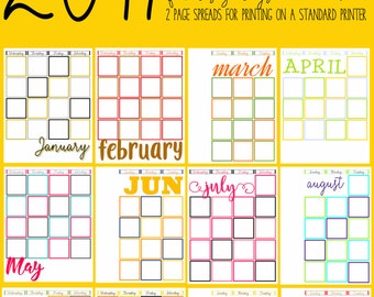 Calendar journal Etsy
