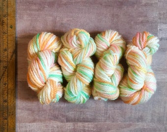 Rainbow Sorbet Yarn, Hand Dyed Mini Skein Set