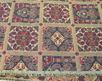 Tapestry Upholstery Fabric, 1/2 Yard