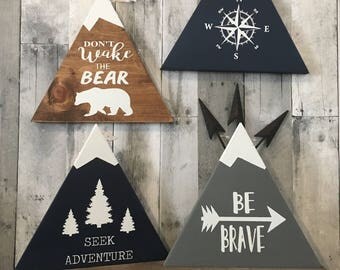 Woodland Nursery Decor | Rustic Decor | Wood Sign Wall Hanging | Childrens Room Decor