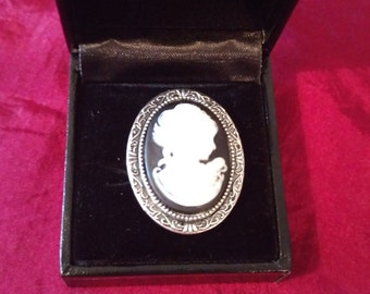 My Fair Lady Cameo Silver Ring adjustable
