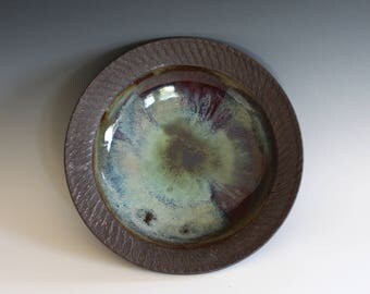 Handmade Ceramic Platter, pottery platter, wheel thrown, stoneware, ceramics and pottery, ceramics by Kazem Arshi