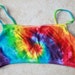 Tie dye bra upcycled