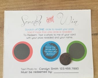 Scratch and Win Cards for Rodan + Fields--set of 20 cards
