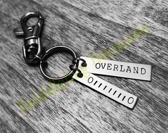 Stamped Jeep Keychain | Jeep Key Chain | Jeep Gift