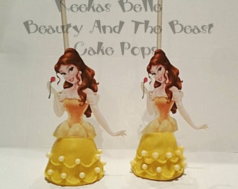 12 Belle beauty and the beast cake pops beauty and the beast party favors