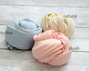 PICK ANY 3, Newborn wrap, Newborn Photo Prop, newborn stretch Wrap, Newborn jersey wrap, Natural Newborn Wrap, Natural Prop