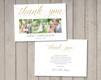 Wedding Thank You Card (Printable) by Vintage Sweet