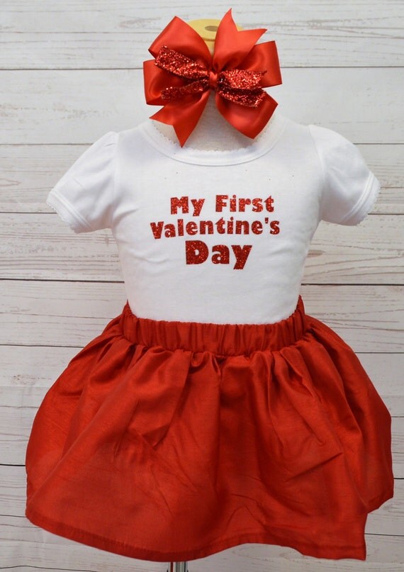 red and white valentine outfit