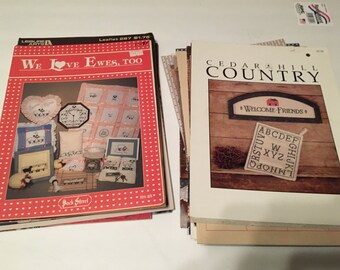 29 cross stitch and quilting magazines