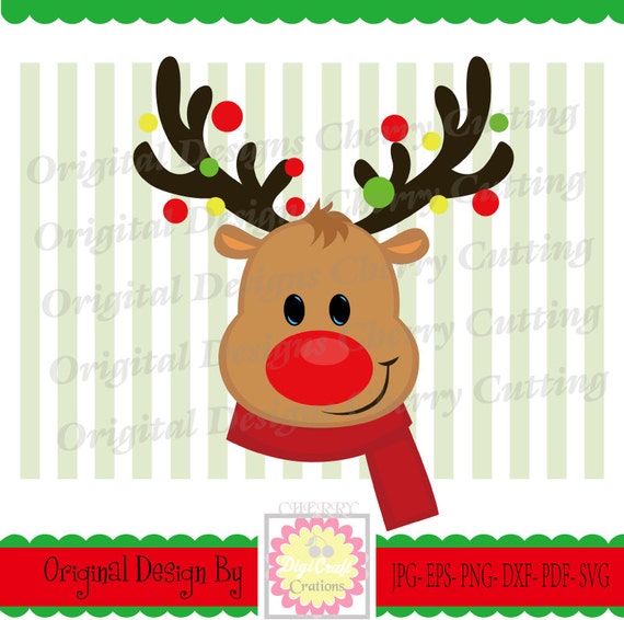 Download Reindeer boy SVG dxf Christmas reindeer Silhouette and Cricut
