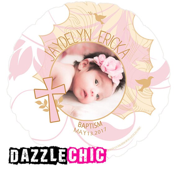 Baptism Balloon Photo Balloon custom