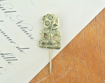 Vintage New Zealand Maori Tiki Hei-tiki Souvenir Hat / Lapel Pins Badge