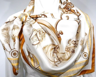 Authentic VTG Hermes Silk Scarf Panache & Fantaisie Grygkar Early Issue