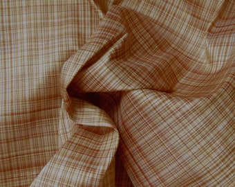 Rust plaid fabric  Etsy