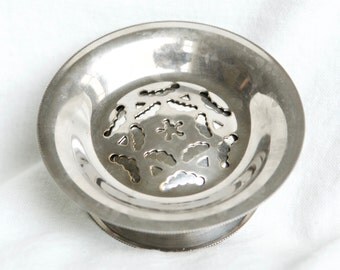 Vintage silver plate butter curler…silver plate butter dish.