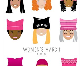 Women's March 2017 Art Print -100% of Profits Donated
